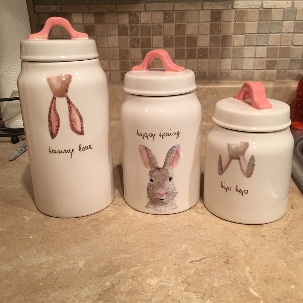 RAE DUNN Easter Canisters Set of 3